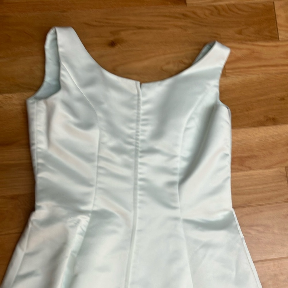 Vintage pale blue gown sz 18 sleeveless - Picture 8 of 9